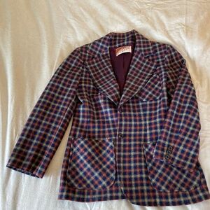 Vintage plaid blazer